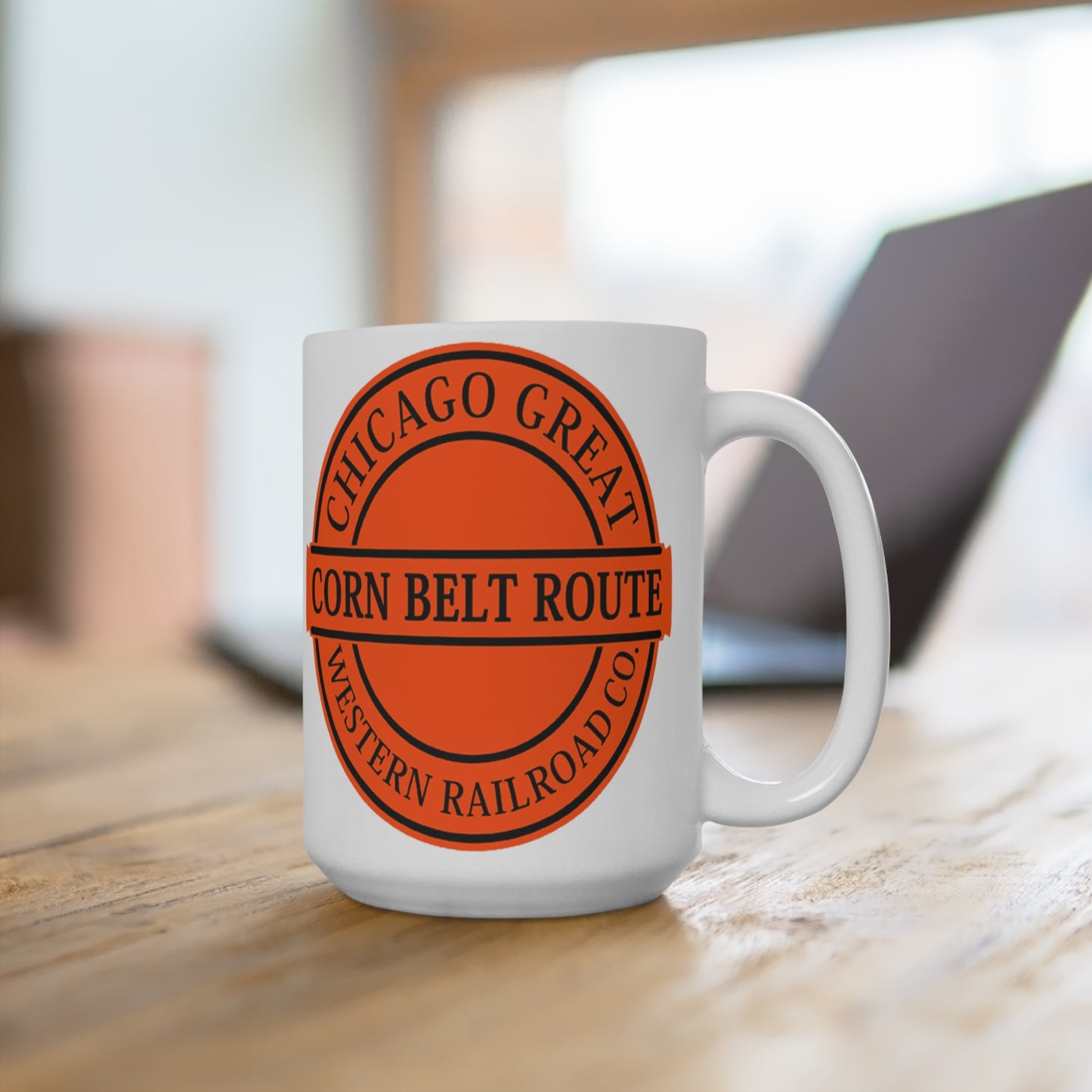 Chicago Great Corn Belt Route Western RailroadMug Coffee Mug15oz