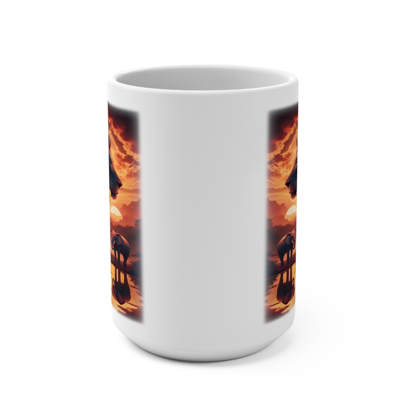 Lion African Mug - Safari Wildlife Coffee Cup, Animal Lover Tea Mug, Big Cat Lover Gift, King of the Jungle Drinkware, Wildlife Safari