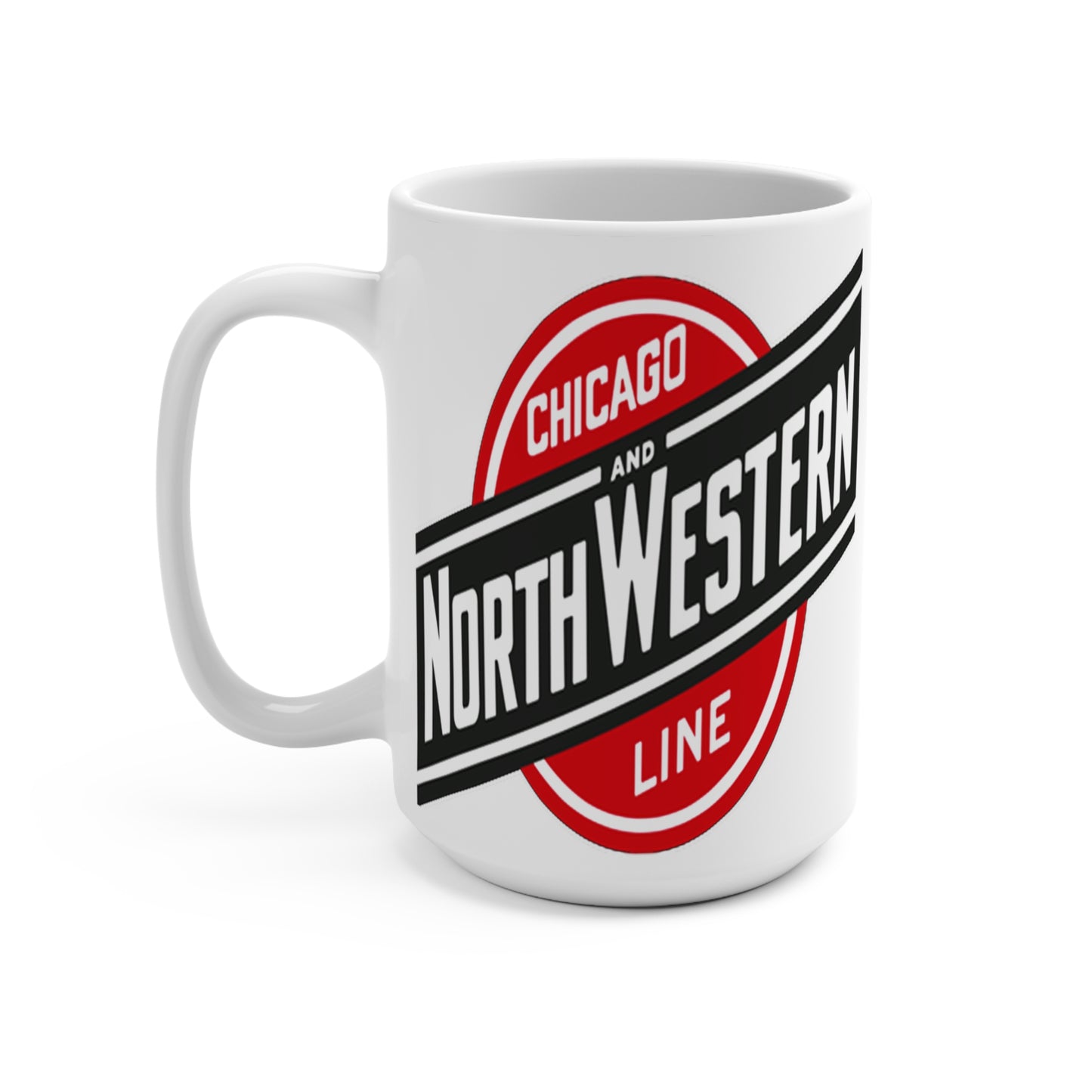 MugsArtStore, Chicago & North Western Railway Mug 15oz Ceramic Coffee Mug