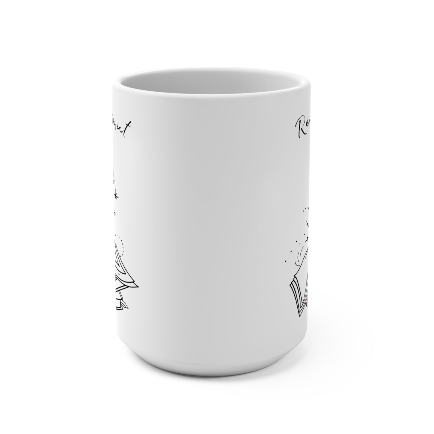 Steamy Reads & Coffee Needs: 15 oz Mug for Book Lovers and Romance Enthusiasts
