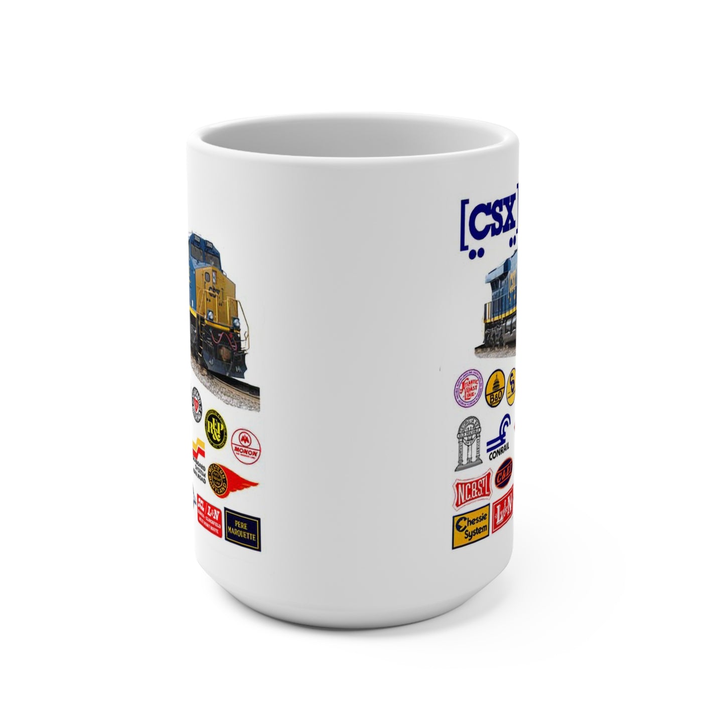 CSX Railroad Train Logo Coffee Mug 15oz