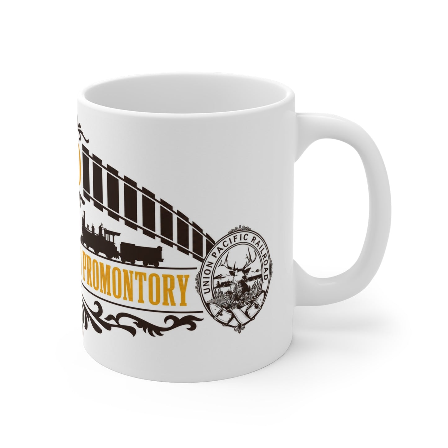 The Great Race to Promontory Coffee Mug: Celebrating 150 Years of the Transcontinental Railroad