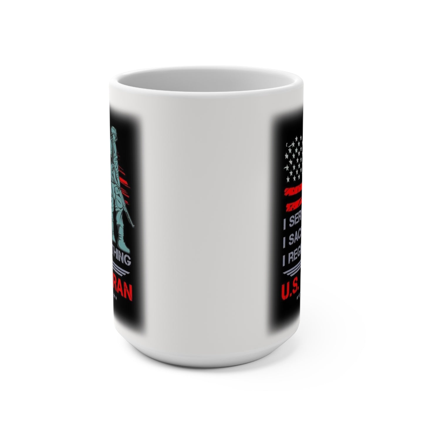 Patriotic U S Veteran Mug Cup 15oz