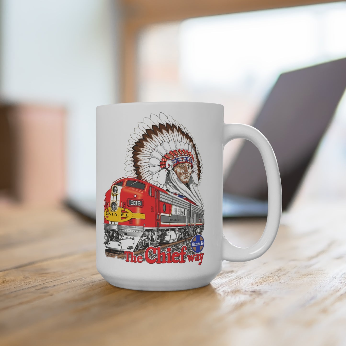 Super Chief Santa Fe Railroad Railfan locomotives Coffee Mug15OZ