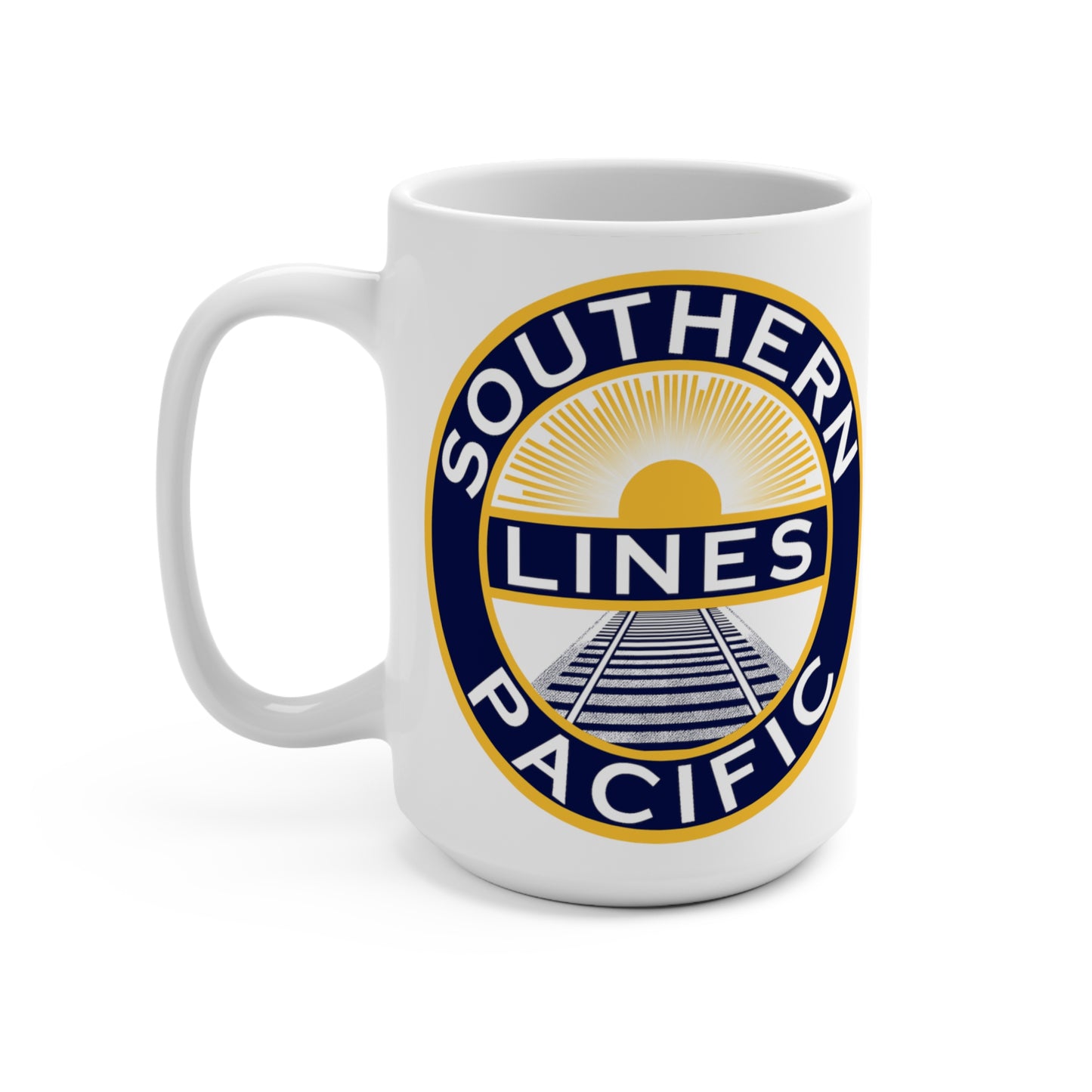 MugsArtStore, Southern Pacific Lines 15oz Mug