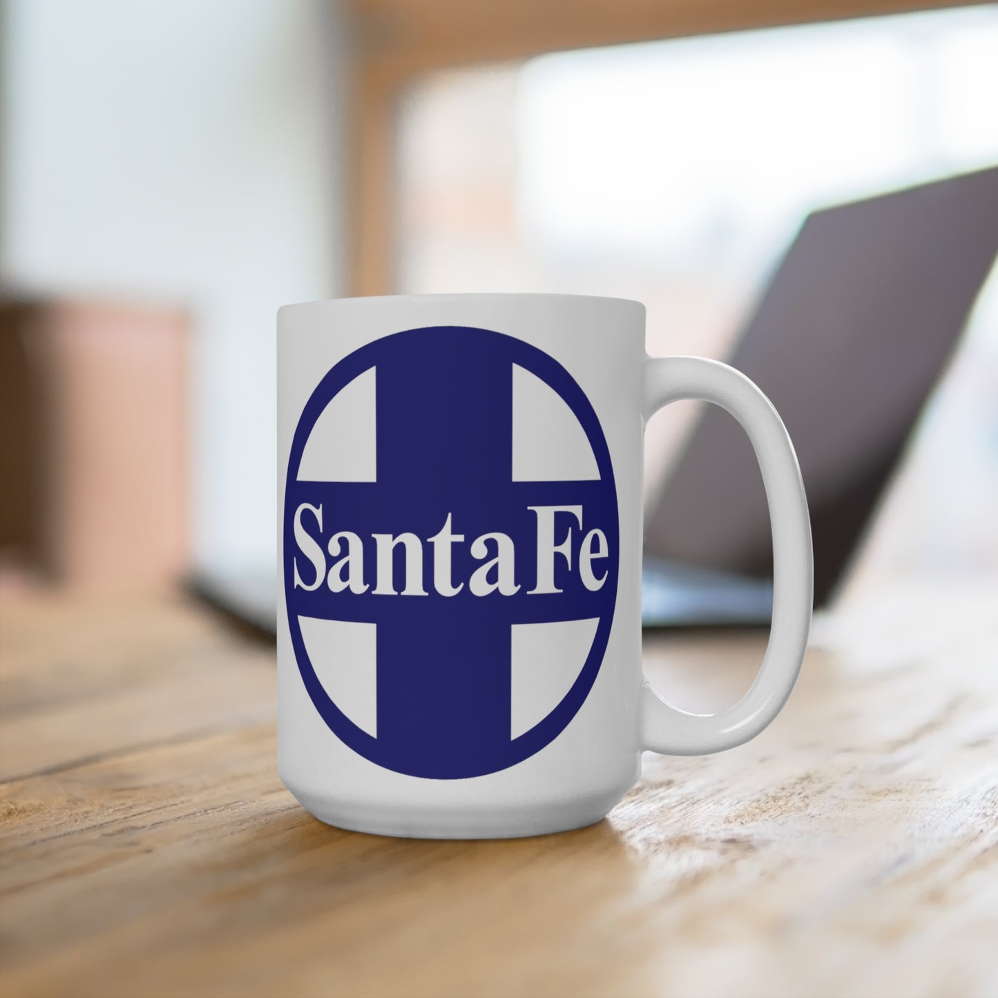 MugsArtStore,Topeka and Santa Fe Railway 15oz Mug