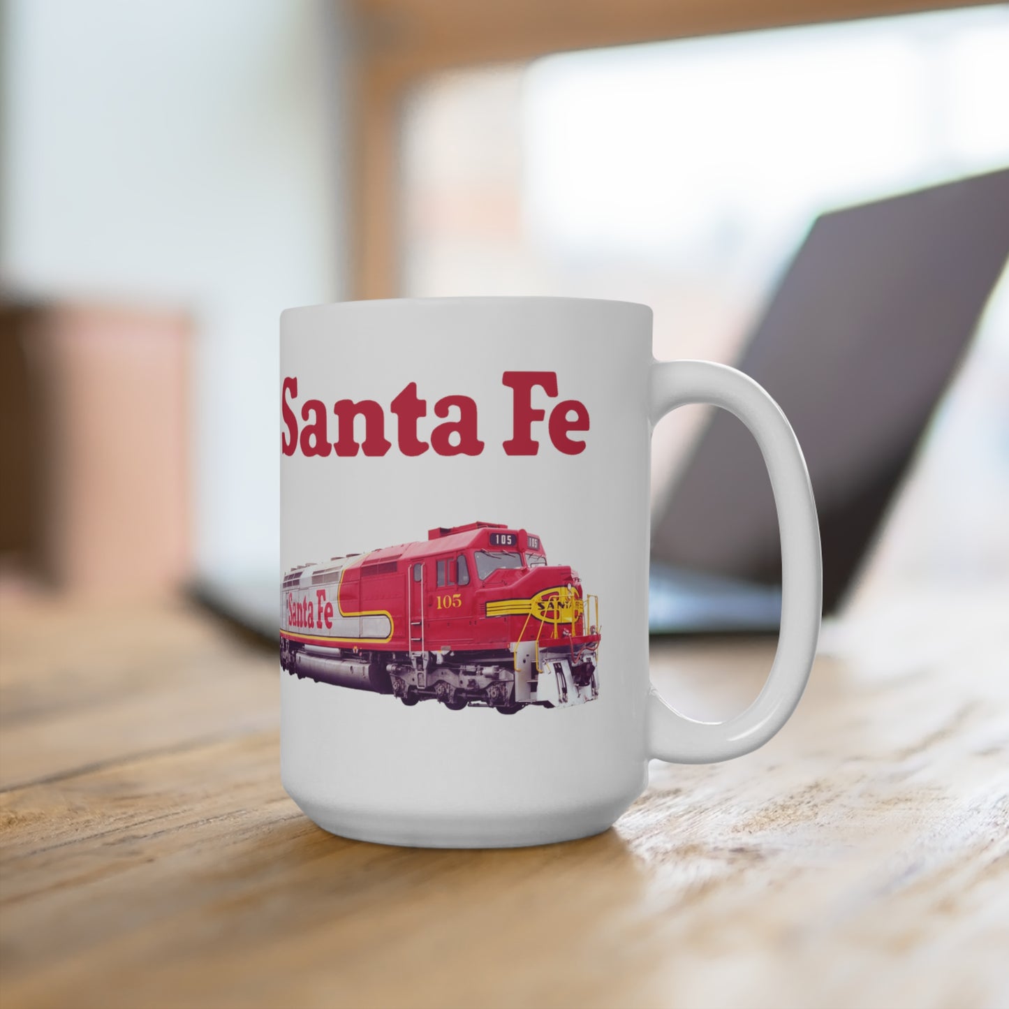 Atchison, Topeka and Santa Fe Railway FanRail Railroad Coffee Mug 15oz