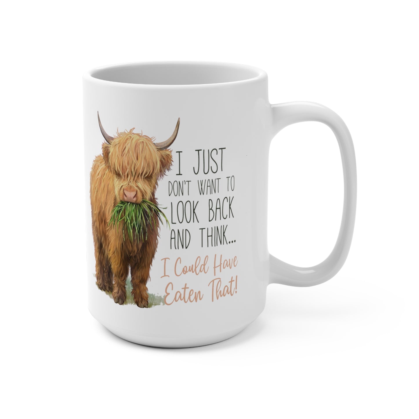 Highland Cow Lover 15oz Mug – Just A Girl Who Loves Highland Cows" Gift for Farm Animal Enthusiasts, Women & Girls