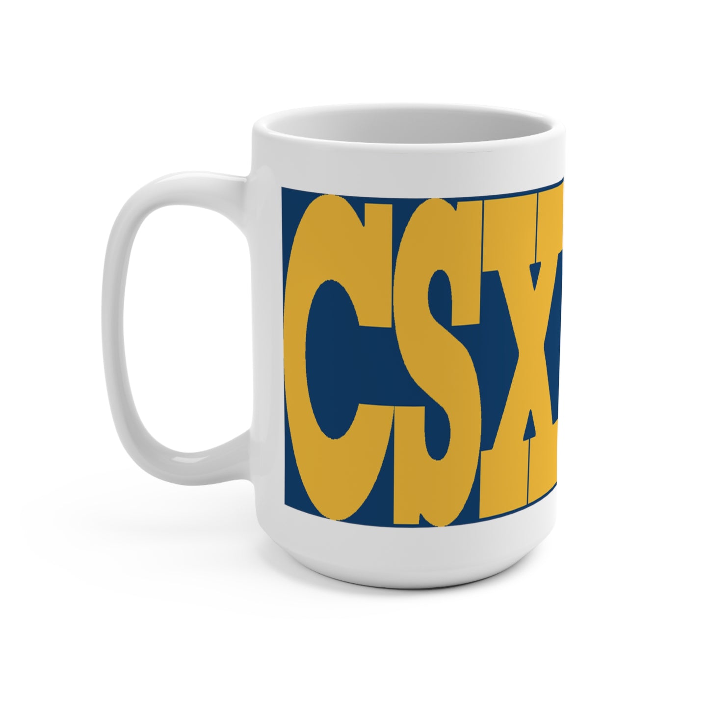 CSX Transportation Railroad Train Coffee Mug 15 ox