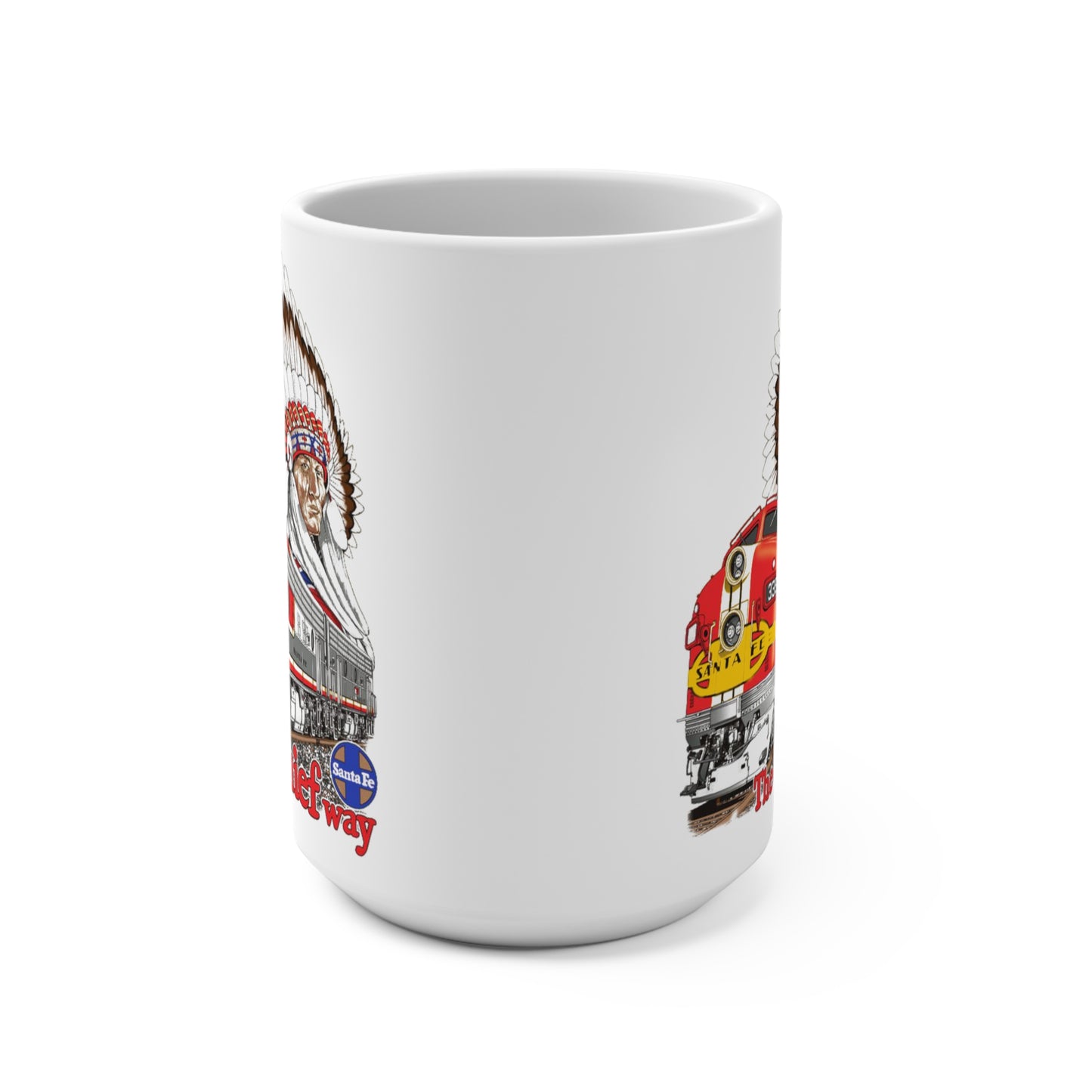 Super Chief Santa Fe Railroad Railfan locomotives Coffee Mug15OZ