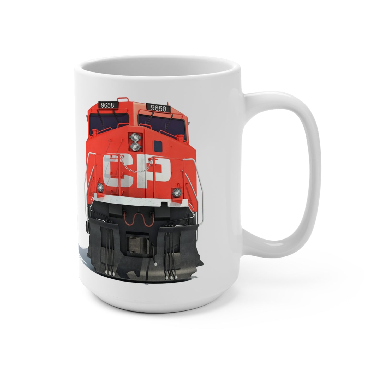 Start your day with a touch of railway history! This 15oz ceramic mug features a detailed and vibrant design of a Canadian Pacific Railway locomotive, making it a perfect gift for train enthusiasts, railway collectors, or anyone who appreciates iconic locomotives.
Product features