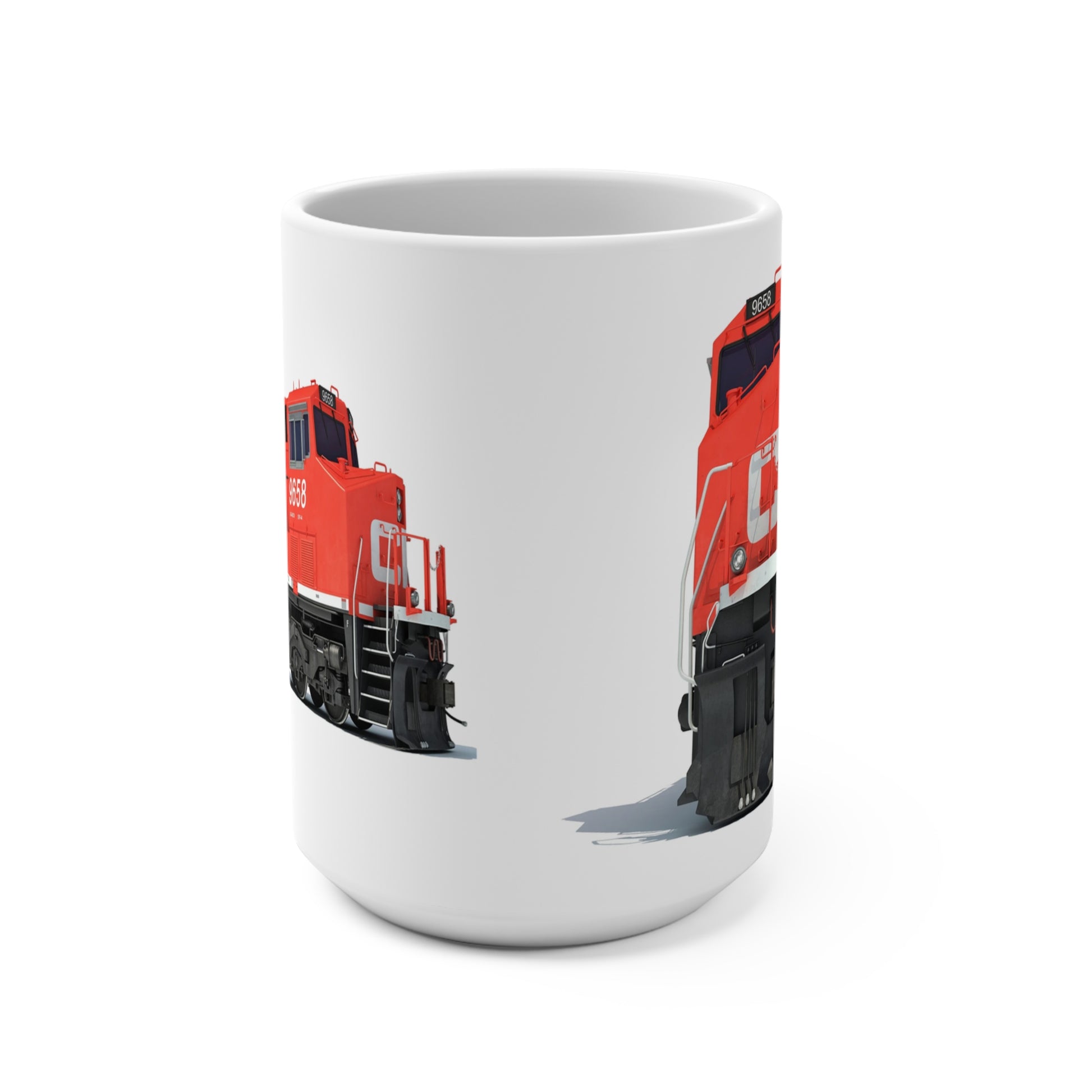 Start your day with a touch of railway history! This 15oz ceramic mug features a detailed and vibrant design of a Canadian Pacific Railway locomotive, making it a perfect gift for train enthusiasts, railway collectors, or anyone who appreciates iconic locomotives.
Product features