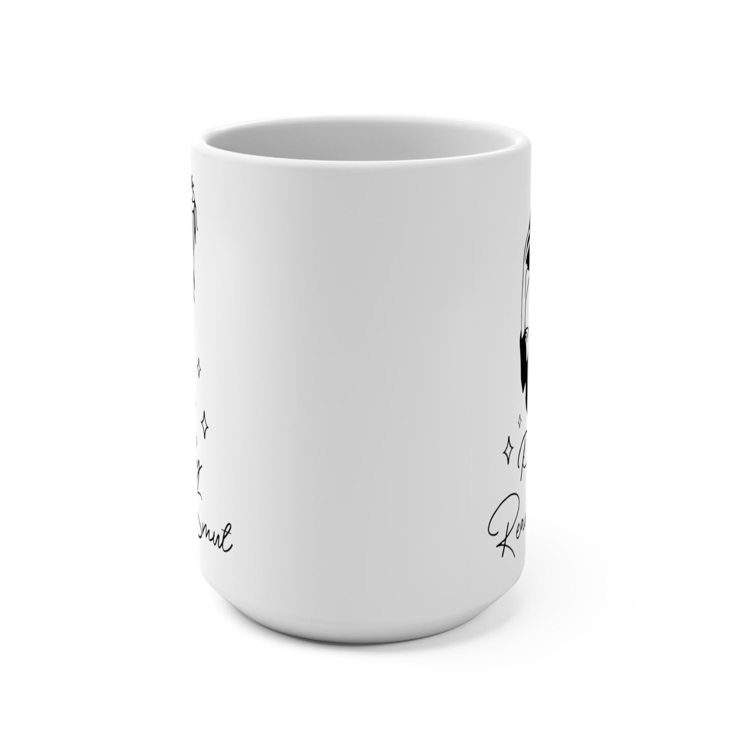 "Probably Reading Smut: 15 oz Coffee Mug for Romance Book Lovers and Caffeine Enthusiasts"