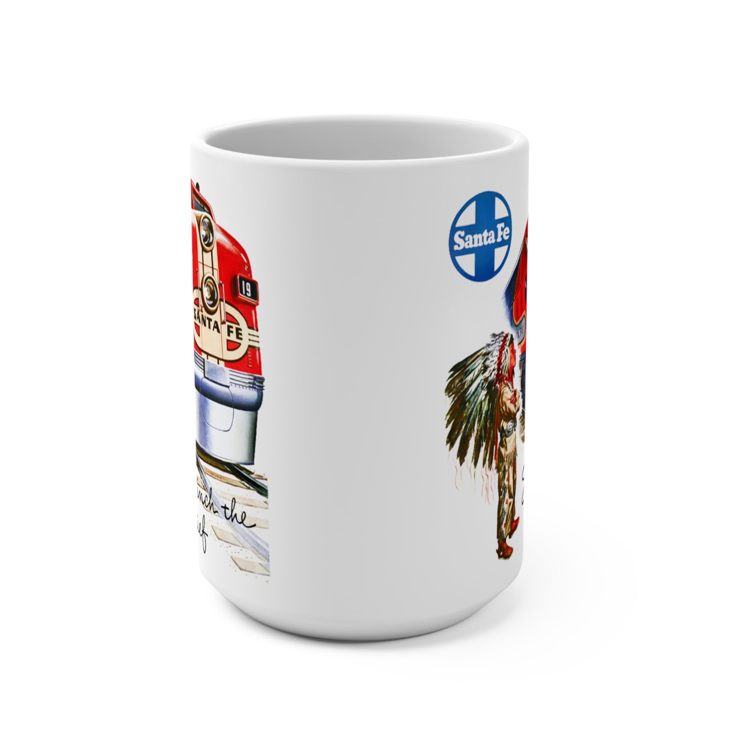 MugsArtStore, 1948 Santa Fe Railroad Super Chief 15oz Coffee Mug