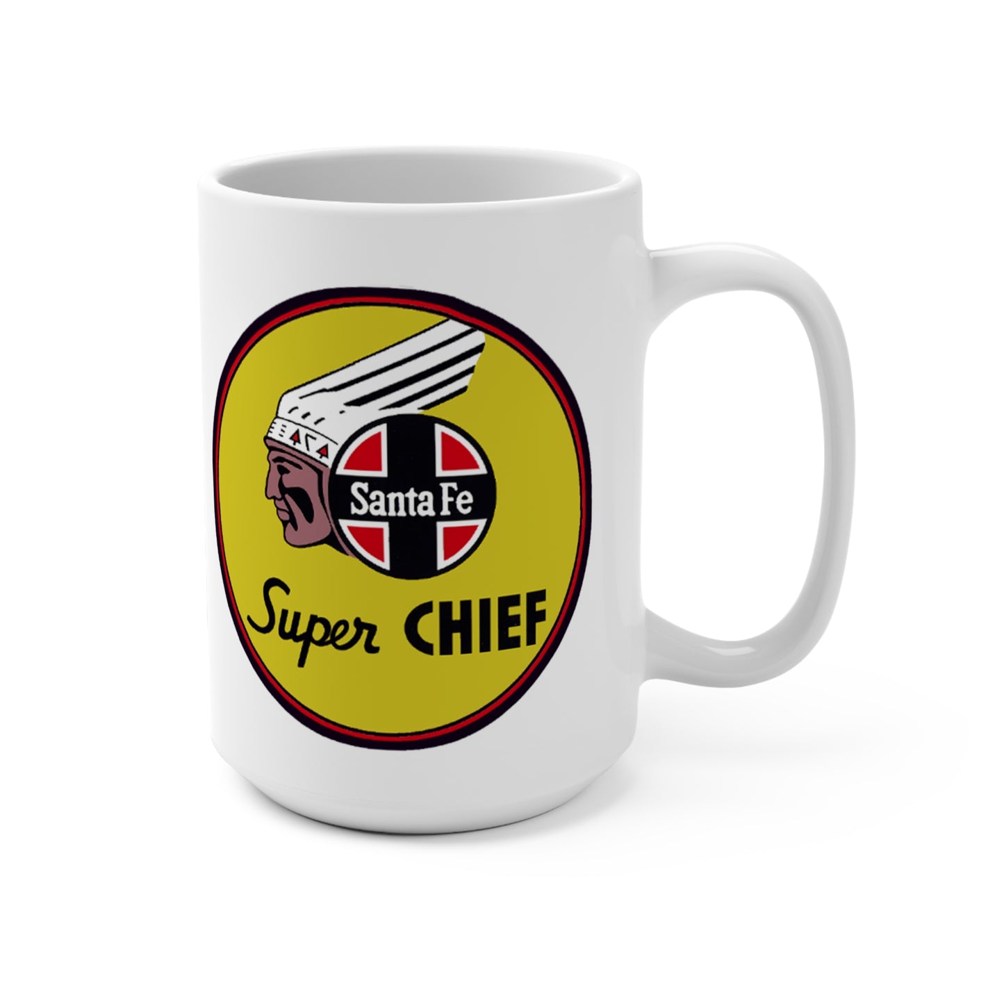 Super Chief Santa Fe Railroad Train Coffee Mug 15oz