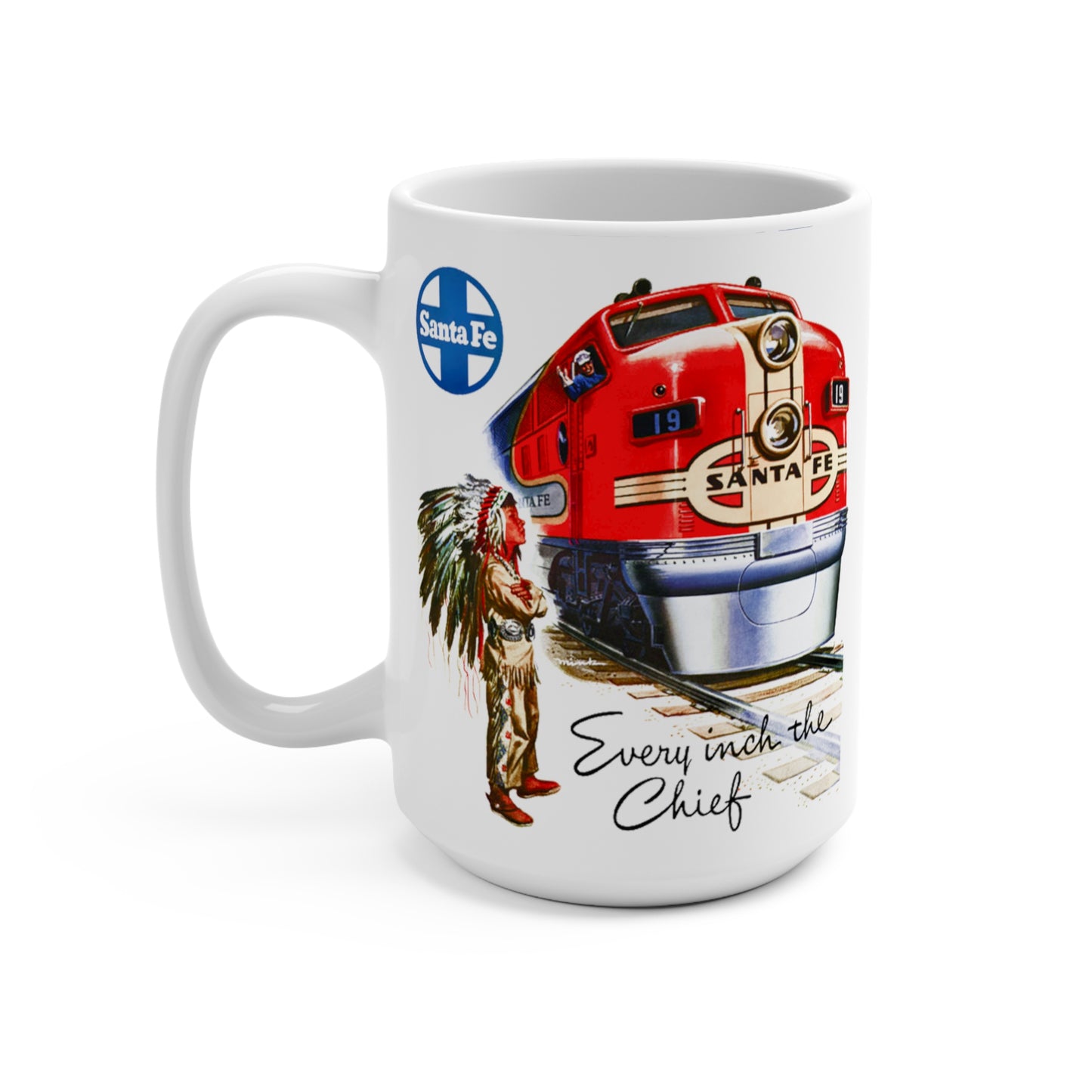 MugsArtStore, 1948 Santa Fe Railroad Super Chief 15oz Coffee Mug