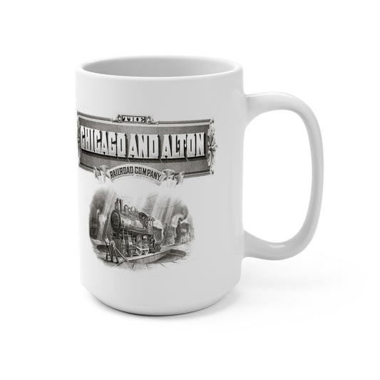 Vintage Chicago And Alton Railroad Coffee Mug - Railway Enthusiast, Train Lover Gift, Historical Train Decor, Unique Train Collector Item,