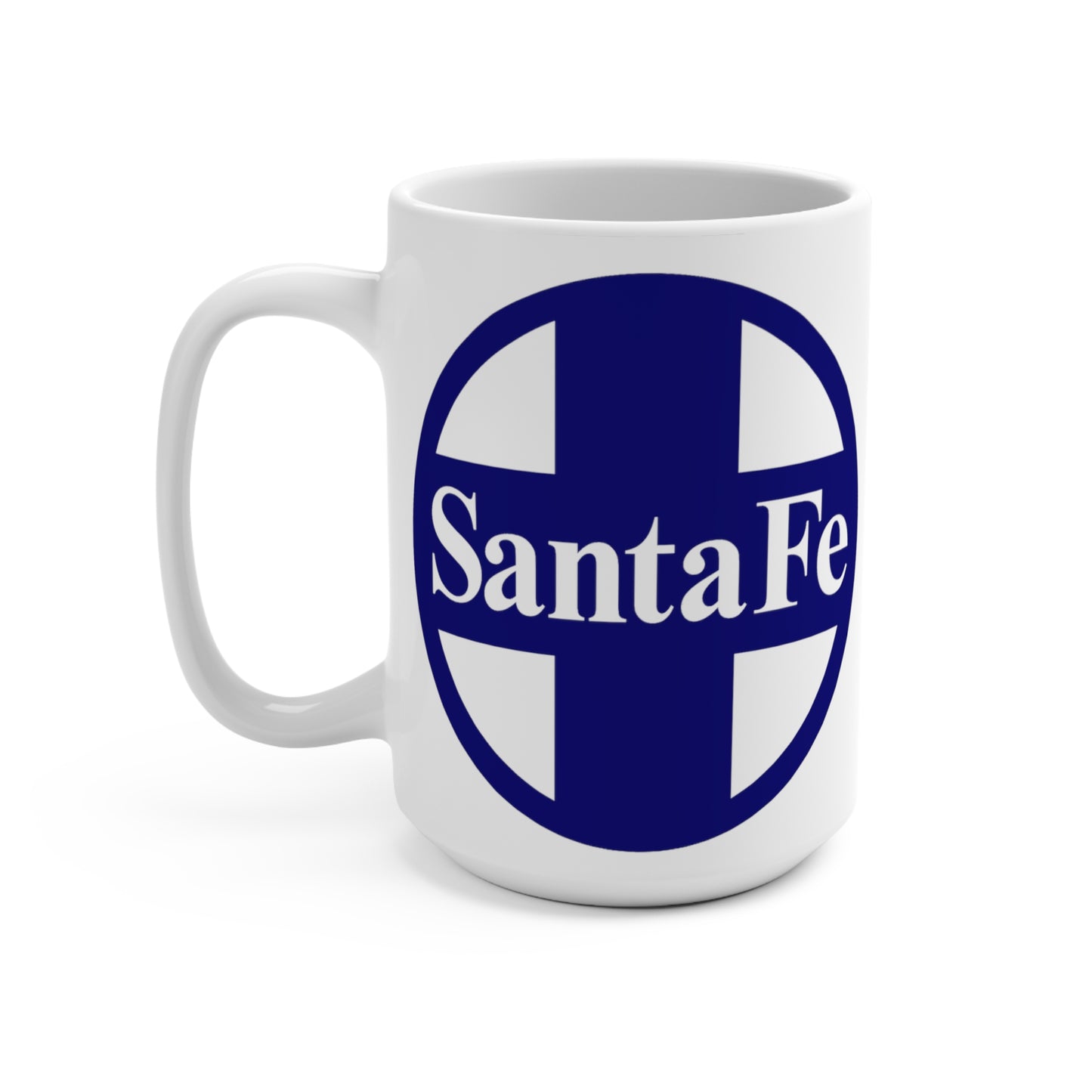 MugsArtStore,Topeka and Santa Fe Railway 15oz Mug