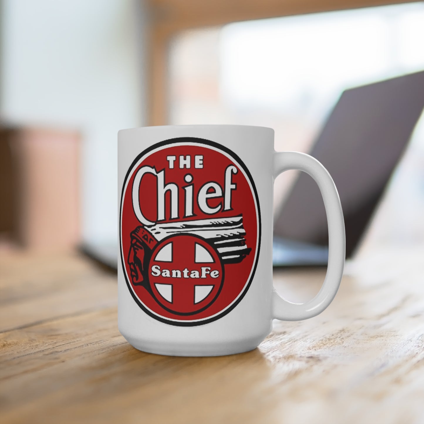 MugsArtStore.The Chief Santa Fe Railroad 15oz mug