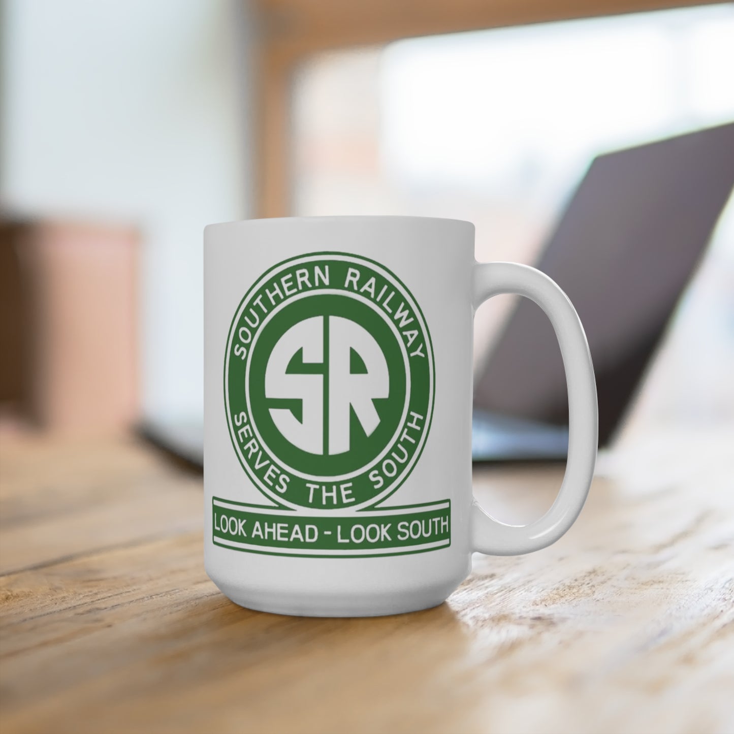 Southern Railway Vintage Railroad Coffee Mug 15oz, Unique Train Lover Gift, Classic Railway Enthusiast Cup, Retro Locomotive