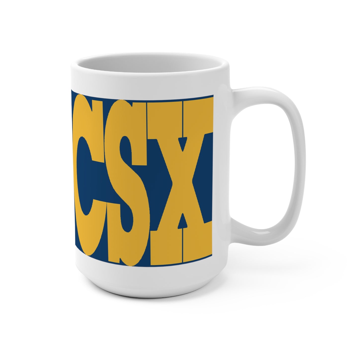 CSX Transportation Railroad Train Coffee Mug 15 ox