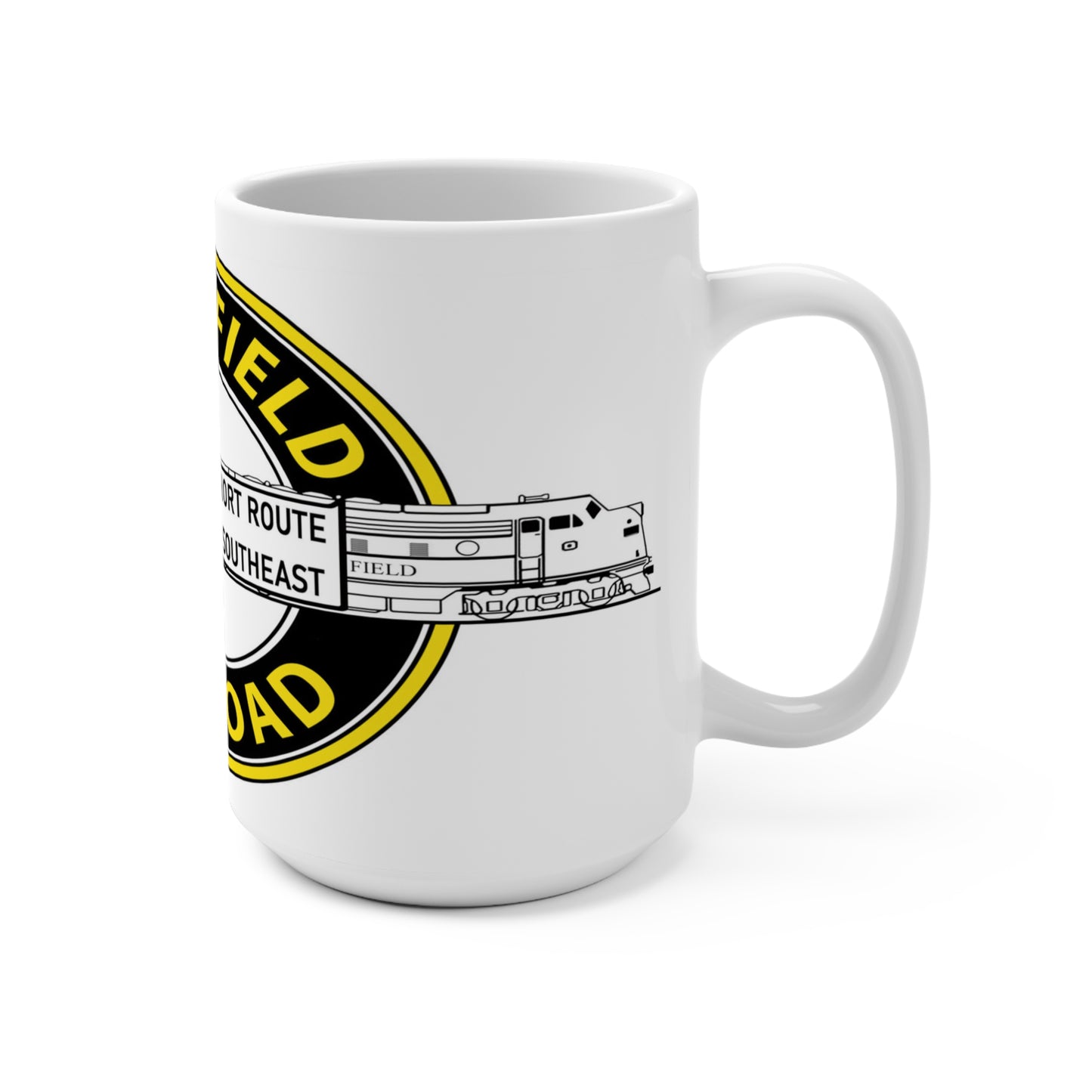 Vintage Clinchfield Railroad Retro Coffee Mug 15oz - Train Enthusiast Gift, Railway Collector Drinkware, Locomotive Memorabilia, Retro Style