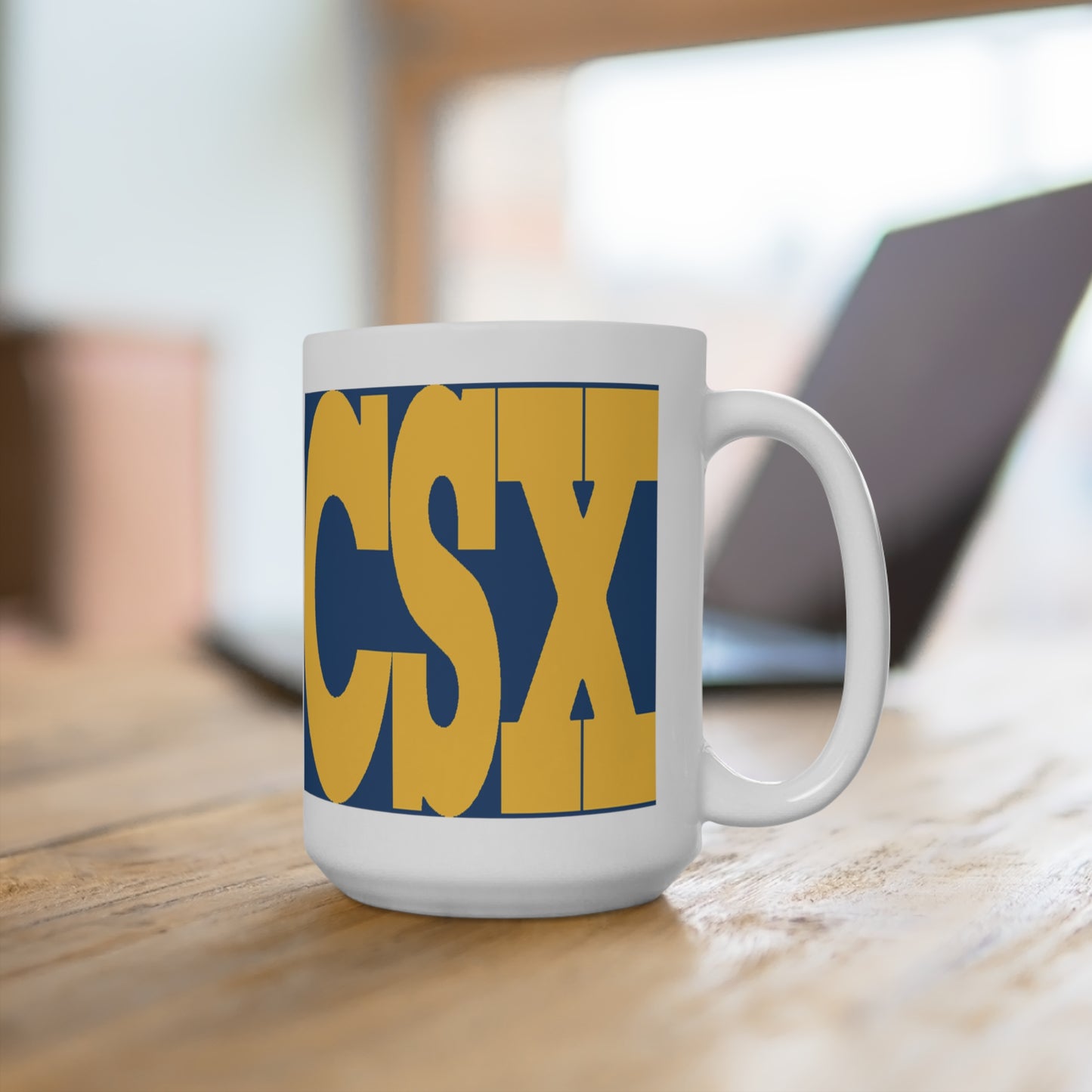 CSX Transportation Railroad Train Coffee Mug 15 ox