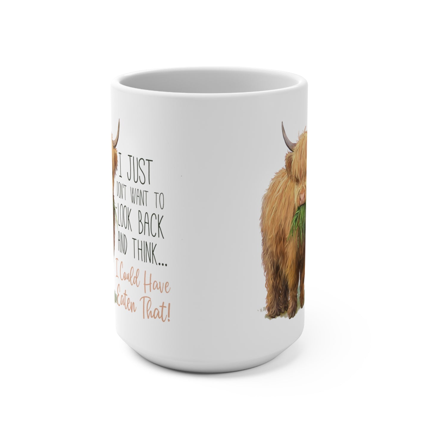 Highland Cow Lover 15oz Mug – Just A Girl Who Loves Highland Cows" Gift for Farm Animal Enthusiasts, Women & Girls