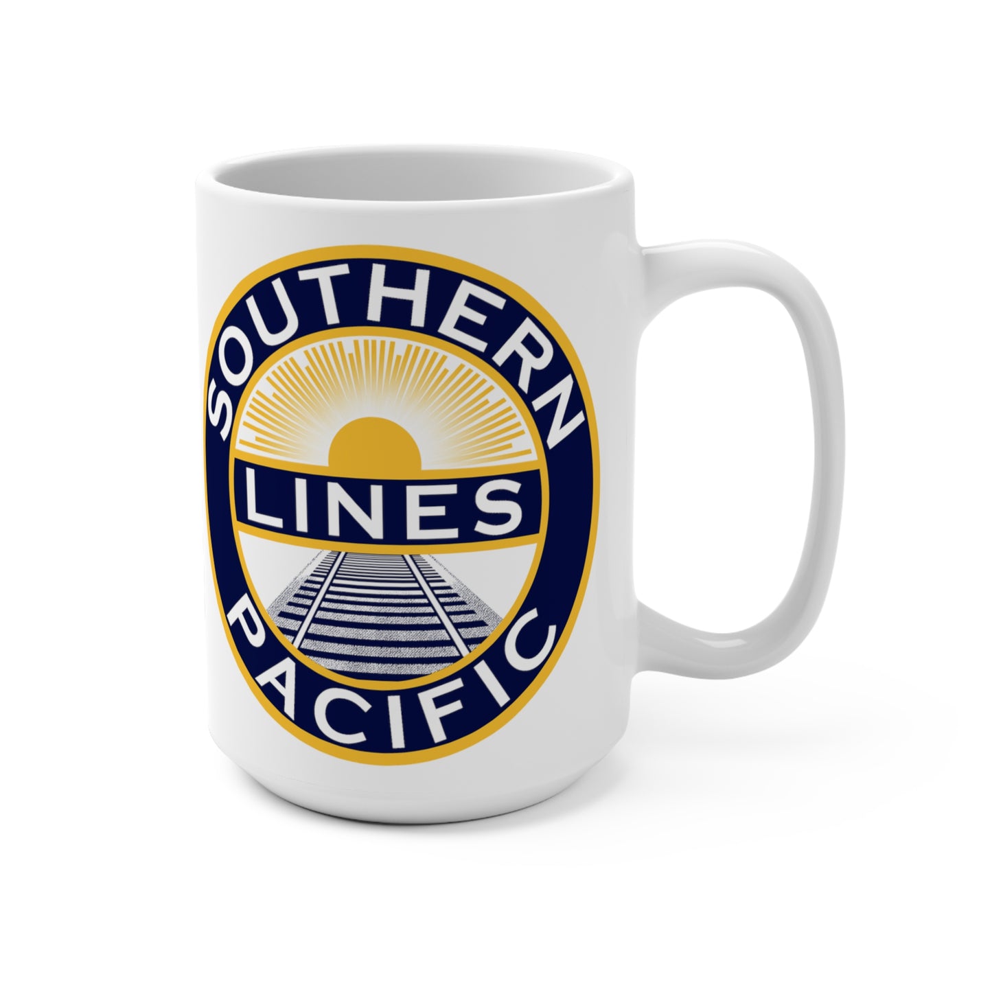 MugsArtStore, Southern Pacific Lines 15oz Mug