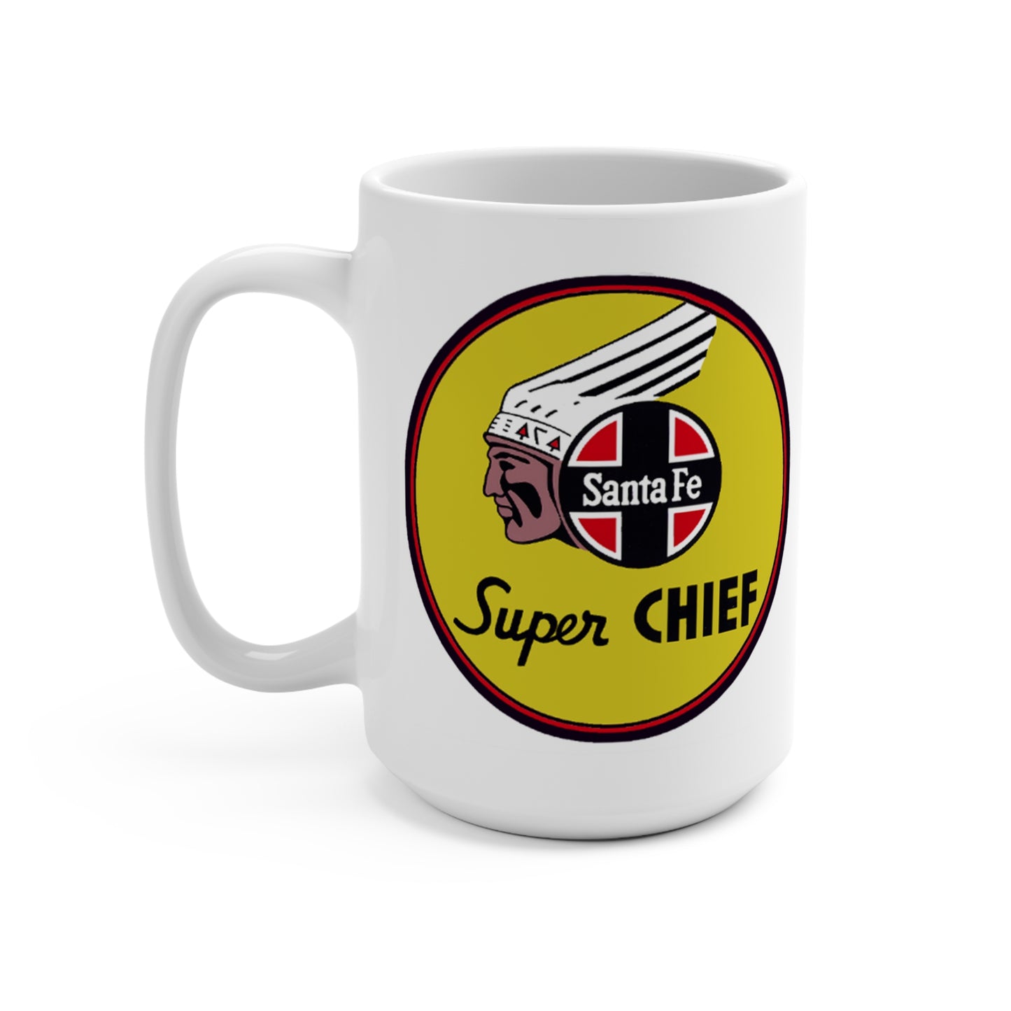 Super Chief Santa Fe Railroad Train Coffee Mug 15oz