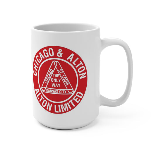 Vintage Chicago & Alton Limited  Railroad Coffee Mug 15 Train Lover Gift, Retro Railway Cup, Historical Traveler Souvenir,