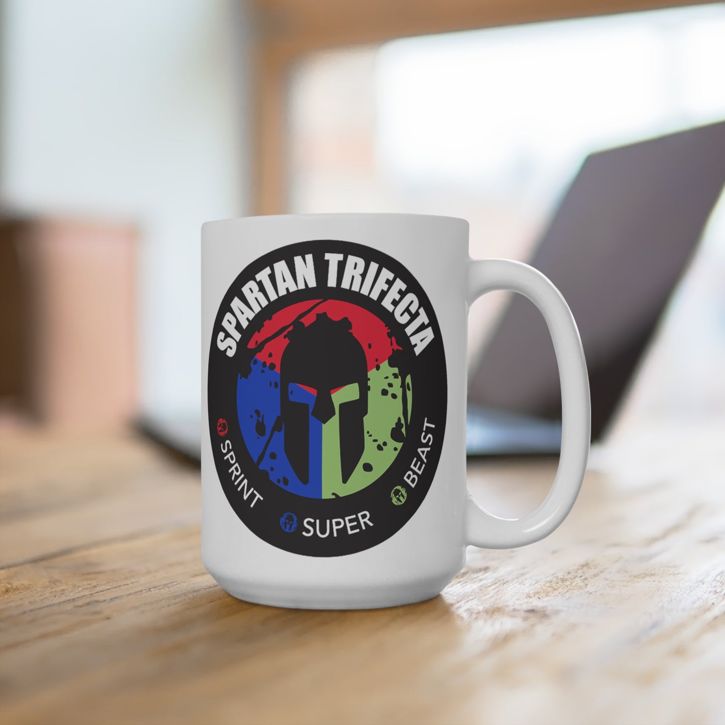 Spartan Sprint Super Beast Finisher 15 OZ Coffee Mug