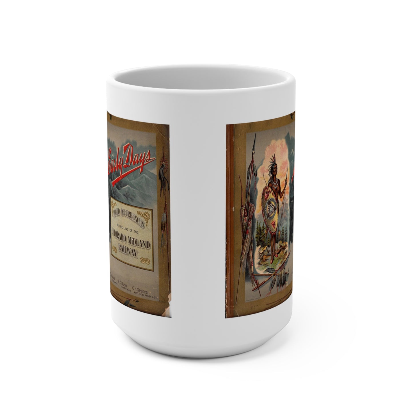 Vintage Colorado Midland Railway Railroad Coffee Mug 15oz - Classic Train Enthusiast Gift, Historic Railroad Memorabilia, Railway Collector