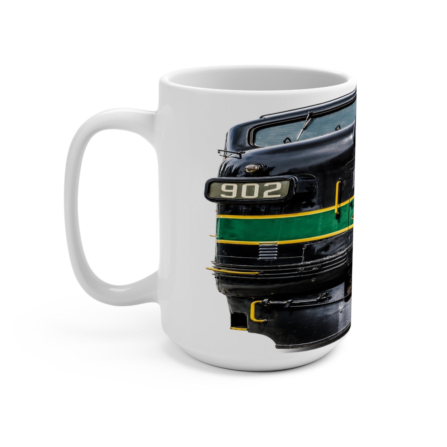 Vintage Reading Lines 902 train engine mug for railroad fans and locomotive collectors