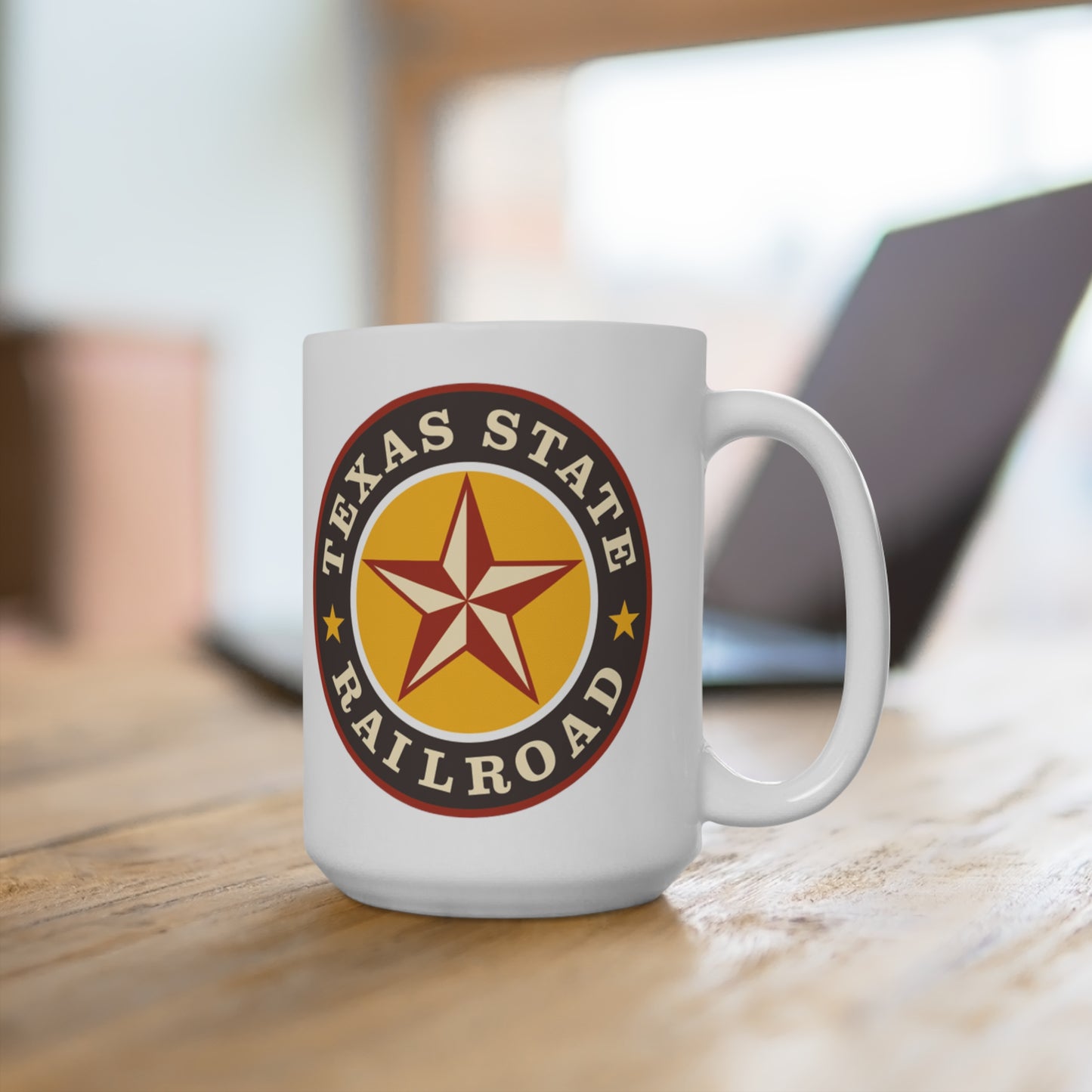 Texas State Railroad Coffee Railroad Cup Mug 15 oz